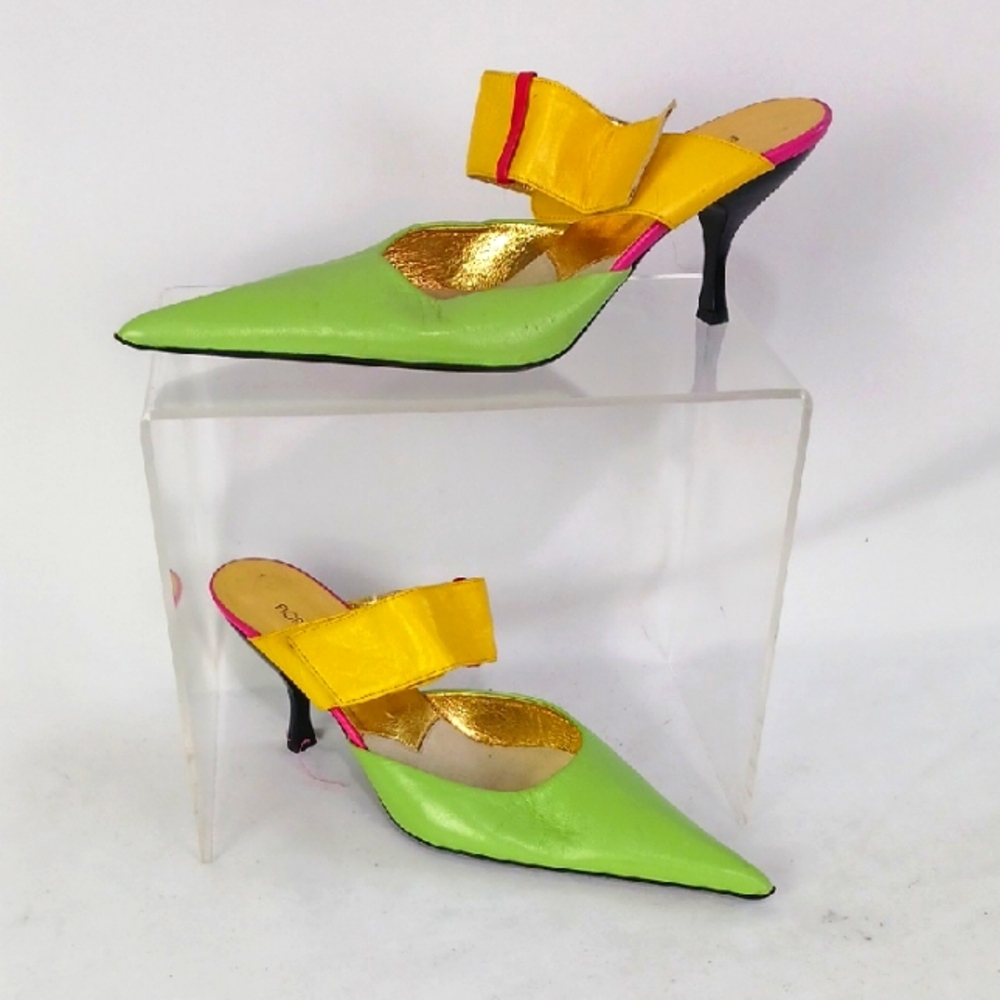 Fiorangelo Vtg Multi Heeled Mules.